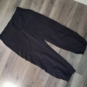 Athleta Pants Womens Size 2 Black Athletic Lounge Wear Zippered Pockets Stretch